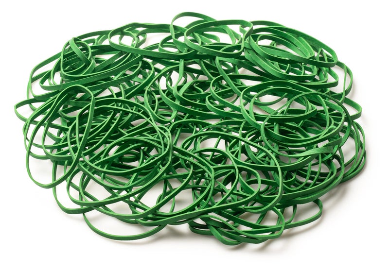 PlasticMill Light Green Rubber Bands Size 33 (3 1/2" x 1/8") - #33 Colored Rubber Bands Office Supplies - Strong, Elastic Bands for Crafts, Balloon Garland, Cash, File Folders (100-Pack) - Image 4